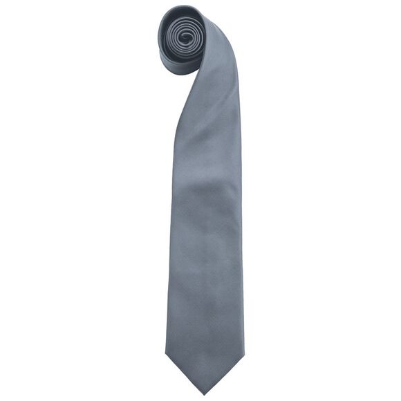 Premier Mens Fashion Colors Work Clip On Tie (Pack of 2) / Grey